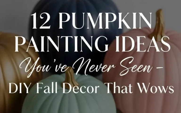 Transform Your Fall Decor: 12 Must-Try Pumpkin Painting Ideas for Every Style