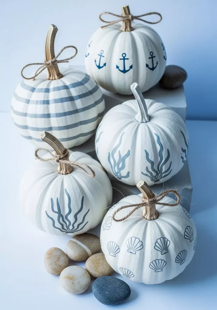 Seaside Autumn Cluster Pumpkins painting ideas