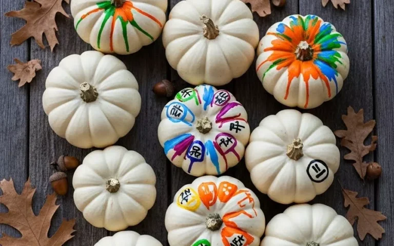 White Pumpkin Painting Ideas: Unique Designs for Autumn Crafts
