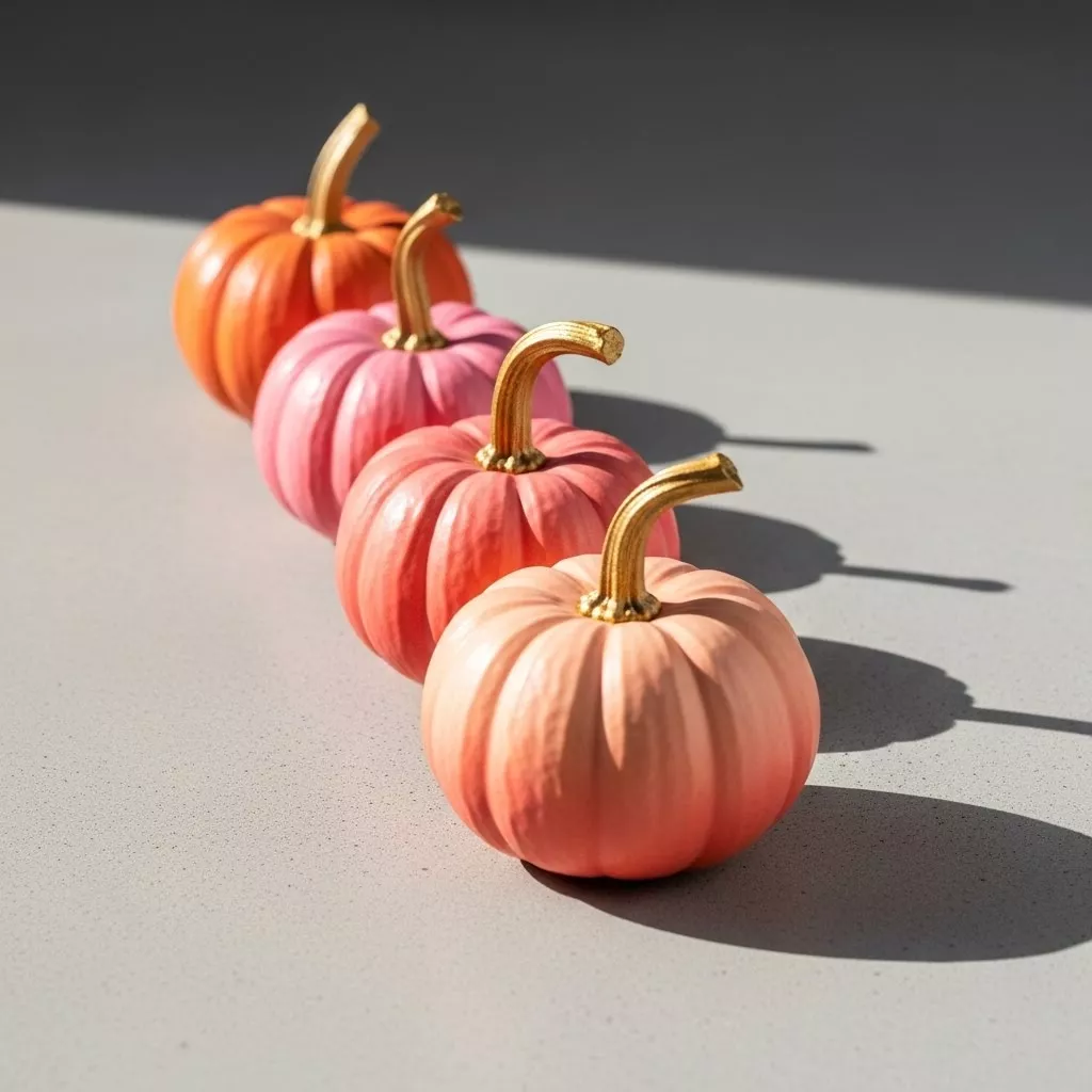 Ombre Sunset Set Pumpkins painting ideas